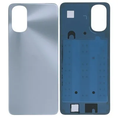 Back Panel Cover for Motorola Moto E32s - Silver by Sparestream