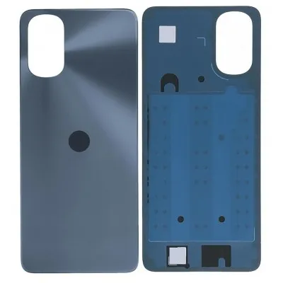 Back Panel Cover for Motorola Moto E32s - Black by Sparestream
