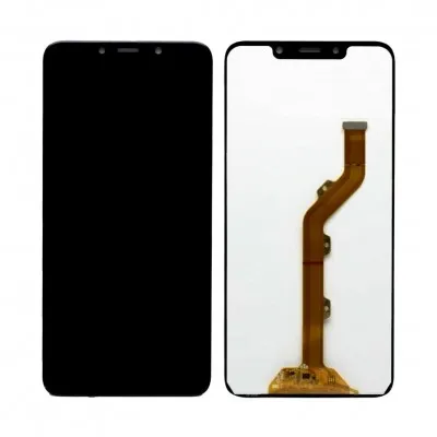 LCD with Touch Screen for Infinix Hot 7 - Black (display glass combo folder) by Sparestream