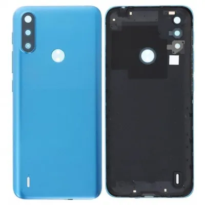 Back Panel Cover for Motorola Moto E7i Power - Black by Sparestream