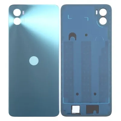 Back Panel Cover for Motorola Moto E22s - Blue by Sparestream