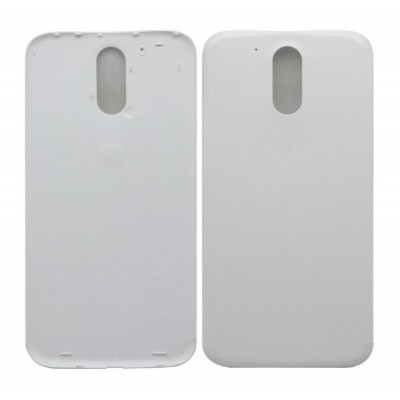 Back Panel Cover for Motorola Moto G4 Plus - White by Sparestream