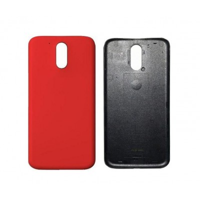 Back Panel Cover for Moto G4 Plus - Red by Sparestream