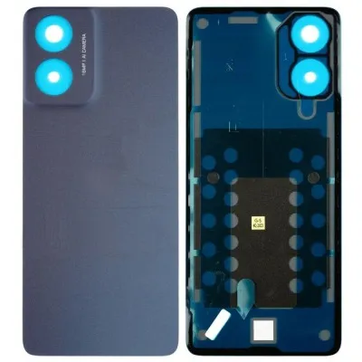 Back Panel Cover for Motorola Moto G04 - Black by Sparestream