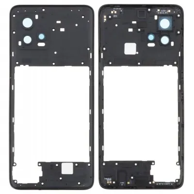 Middle Frame Ring Only for Motorola Moto G72 Black by Sparestream