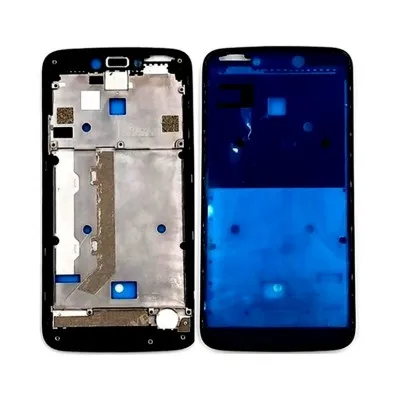 LCD Frame Middle Chassis for Moto C Plus - Black by Sparestream
