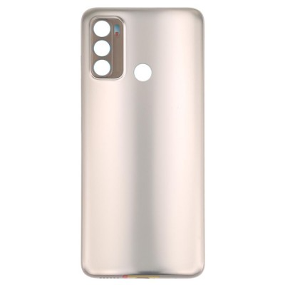 Back Panel Cover for Motorola Moto G40 Fusion - White by Sparestream