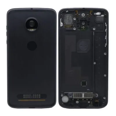 Back Panel Cover for Motorola Moto Z2 Play - Black by Sparestream
