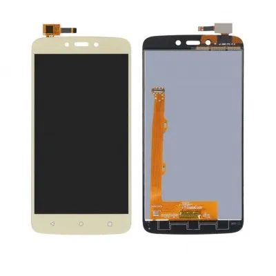 LCD with Touch Screen for Moto C Plus - White by Sparestream
