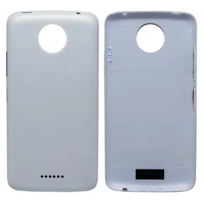 Back Panel Cover for Moto C Plus - White by Sparestream