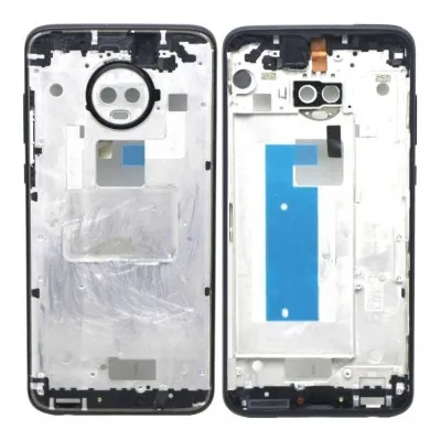 LCD Frame Middle Chassis for Motorola Moto G7 - Black by Sparestream