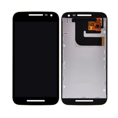 LCD with Touch Screen for Motorola Moto G - 3rd gen - Black (display glass combo folder) by Sparestream