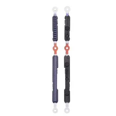 Volume Side Button Outer for Motorola Moto G8 Power Lite Black - Plastic Key by Sparestream