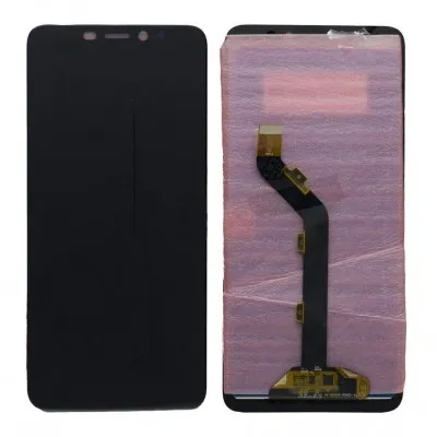 LCD with Touch Screen for Itel S42 - Black (display glass combo folder) by Sparestream