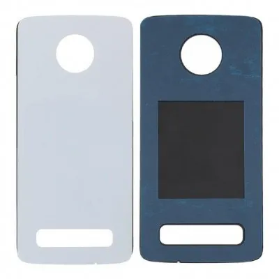 Back Panel Cover for Moto Z Play 32GB - Silver by Sparestream