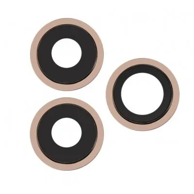 Camera Lens Glass with Frame for Apple iPhone 11 Pro Gold By Sparestream