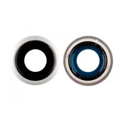 Camera Lens Glass with Frame for Apple iPhone SE 3rd Gen 2022 White by Sparestream