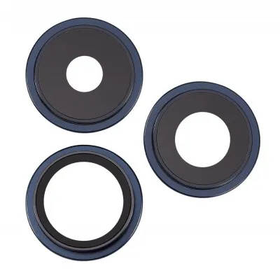 Camera Lens Glass with Frame for Apple iPhone 15 Pro Blue by Sparestream