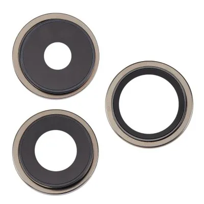 Camera Lens Glass with Frame for Apple iPhone 15 Pro Max Gold By Sparestream