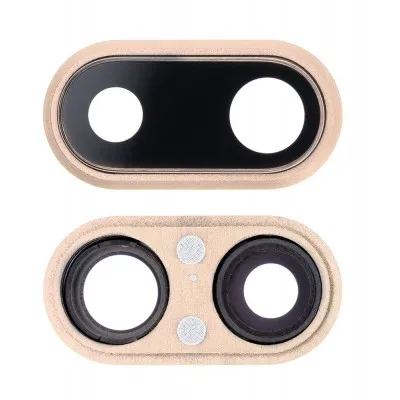 Camera Lens Glass with Frame for Apple iPhone 8 Plus Gold By Sparestream