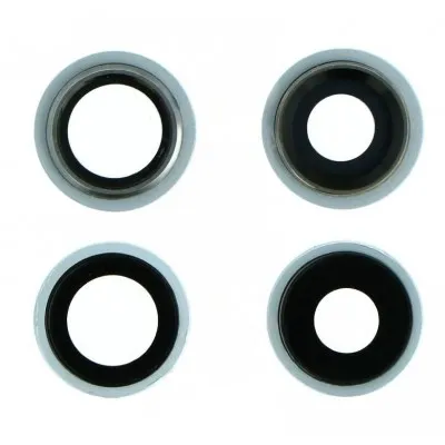 Camera Lens Glass with Frame for Apple iPhone 11 White By Sparestream