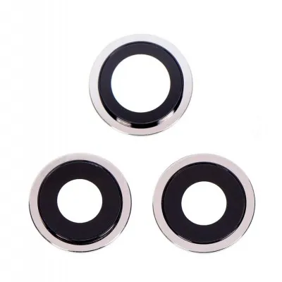 Camera Lens Glass with Frame for Apple iPhone 12 Pro White by Sparestream