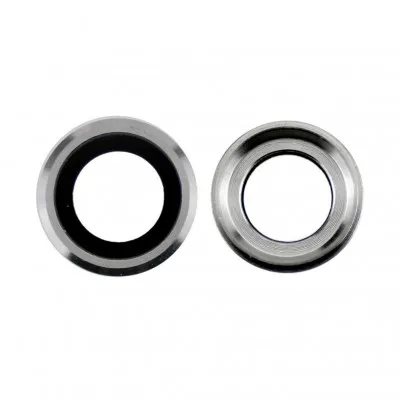 Camera Lens Glass with Frame for Apple iPhone 6 Plus Silver By Sparestream