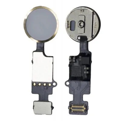 Home Button Complete for Apple iPhone 7 128GB Gold - Outer Plastic with Inner Flex By Sparestream
