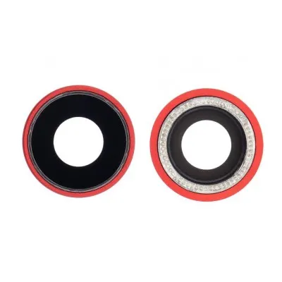 Camera Lens Glass with Frame for Apple iPhone XR Red By Sparestream