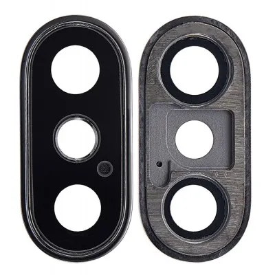 Camera Lens Glass with Frame for Apple iPhone XS Max Grey By Sparestream