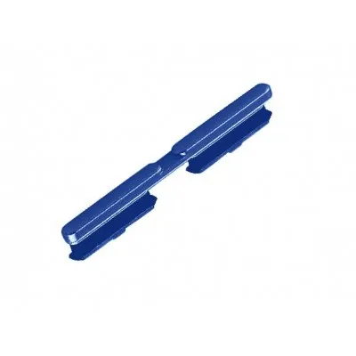 Volume Side Button Outer for Realme X3 SuperZoom Blue - Plastic Key by Sparestream